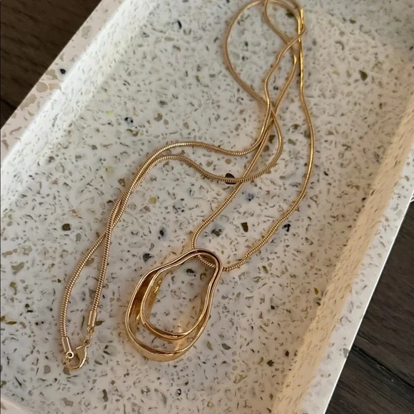 Organic Pendant Necklace - A New Day Gold - Picture 3 of 5